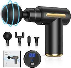 Mini Massage Gun, Percussion Deep Tissues Muscle Massager Gun with 6 Speeds