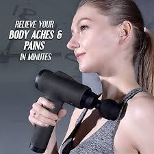 Mini Massage Gun, Percussion Deep Tissues Muscle Massager Gun with 6 Speeds