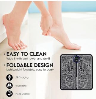 Electric EMS Foot Massager Pad Electrical Muscle Stimulation
