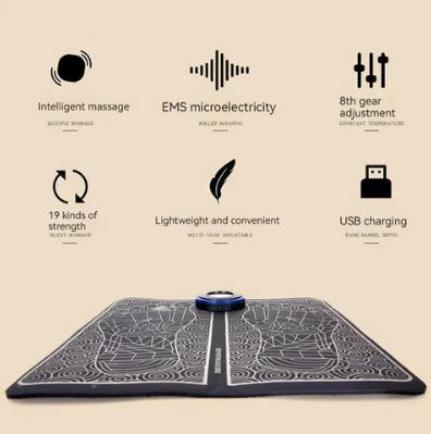 Electric EMS Foot Massager Pad Electrical Muscle Stimulation
