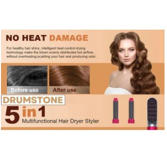 5 in 1 Hot Air Styler Hair Dryer Brush for Women