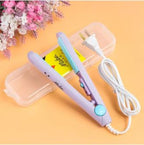 Mini Hair Straightener – Portable Ceramic Flat Iron for Women & Girls
