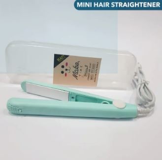 Mini Hair Straightener – Portable Ceramic Flat Iron for Women & Girls