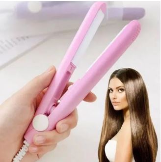 Mini Hair Straightener – Portable Ceramic Flat Iron for Women & Girls