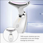 LED Light Therapy Beauty Device V Shape Face Massager Neck Lifting Device