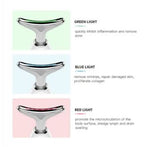 LED Light Therapy Beauty Device V Shape Face Massager Neck Lifting Device