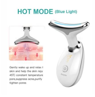 LED Light Therapy Beauty Device V Shape Face Massager Neck Lifting Device
