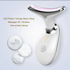 LED Light Therapy Beauty Device V Shape Face Massager Neck Lifting Device